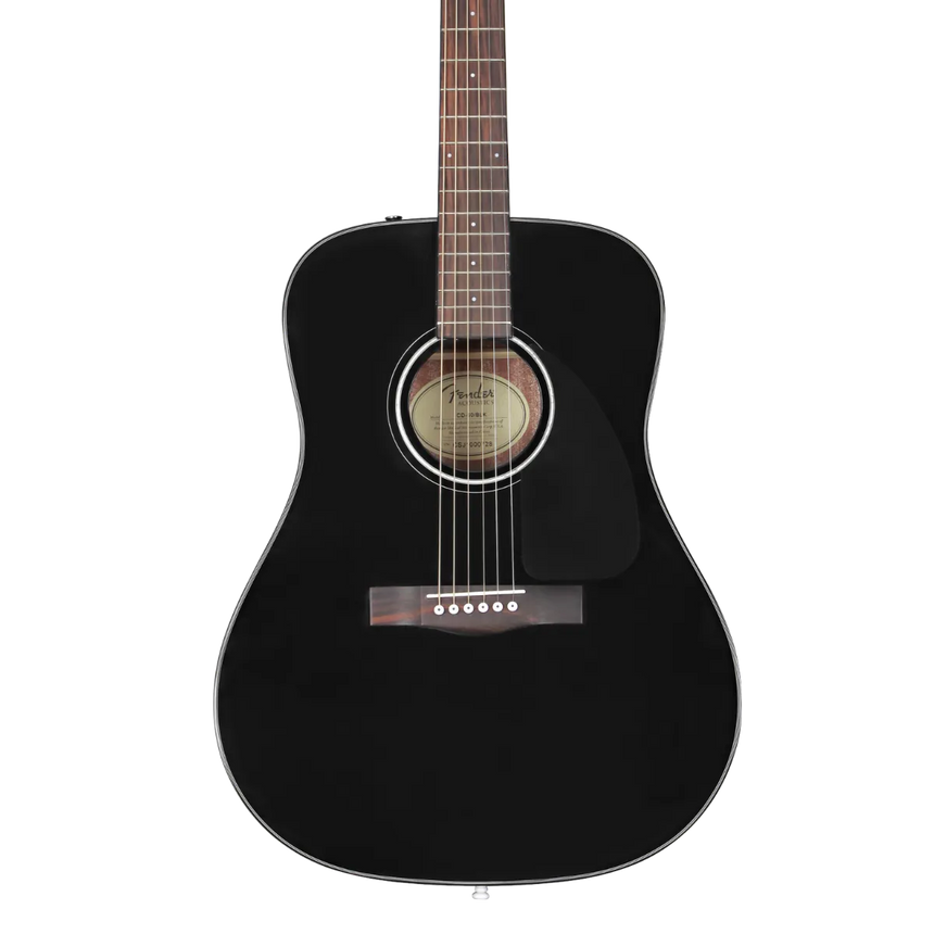 Guitarra Acústica Fender Cd-60 Dread V3 Negra con estuche