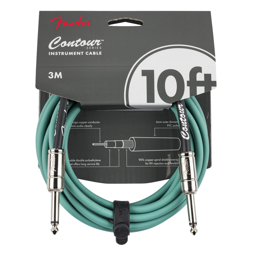 Cable Fender Para Instrumento 3m Serie Contour Sherwood Green