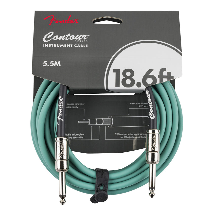 Cable Fender Para Instrumento 5.5m Serie Contour Sherwood Green