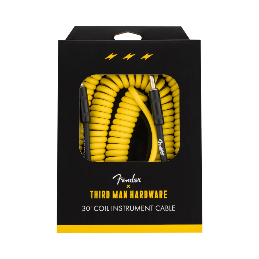 Cable para instrumento en espiral de 9 m Fender® x Third Man Hardware