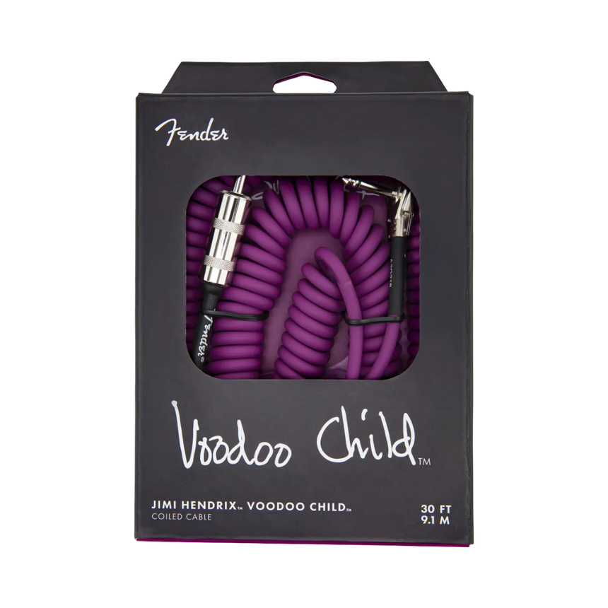 Cable Fender Para Instrumento Jimi Hendrix 9 Metros Morado