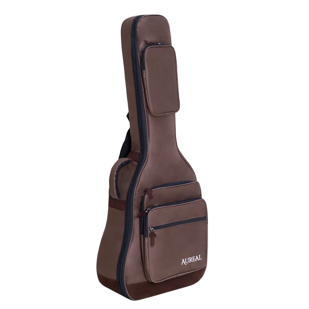 Funda Reforzada Aureal Para Guitarra Acustica AB-YBN-BROWN
