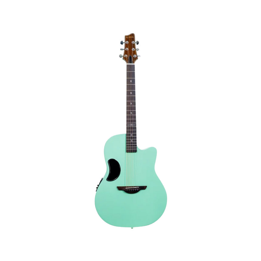 Guitarra Electroacústica Fibra de Carbono Aureal AL-Z1 GN Verde
