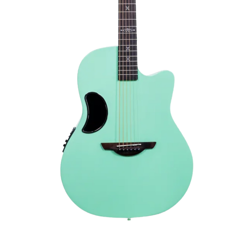 Guitarra Electroacústica Fibra de Carbono Aureal AL-Z1 GN Verde