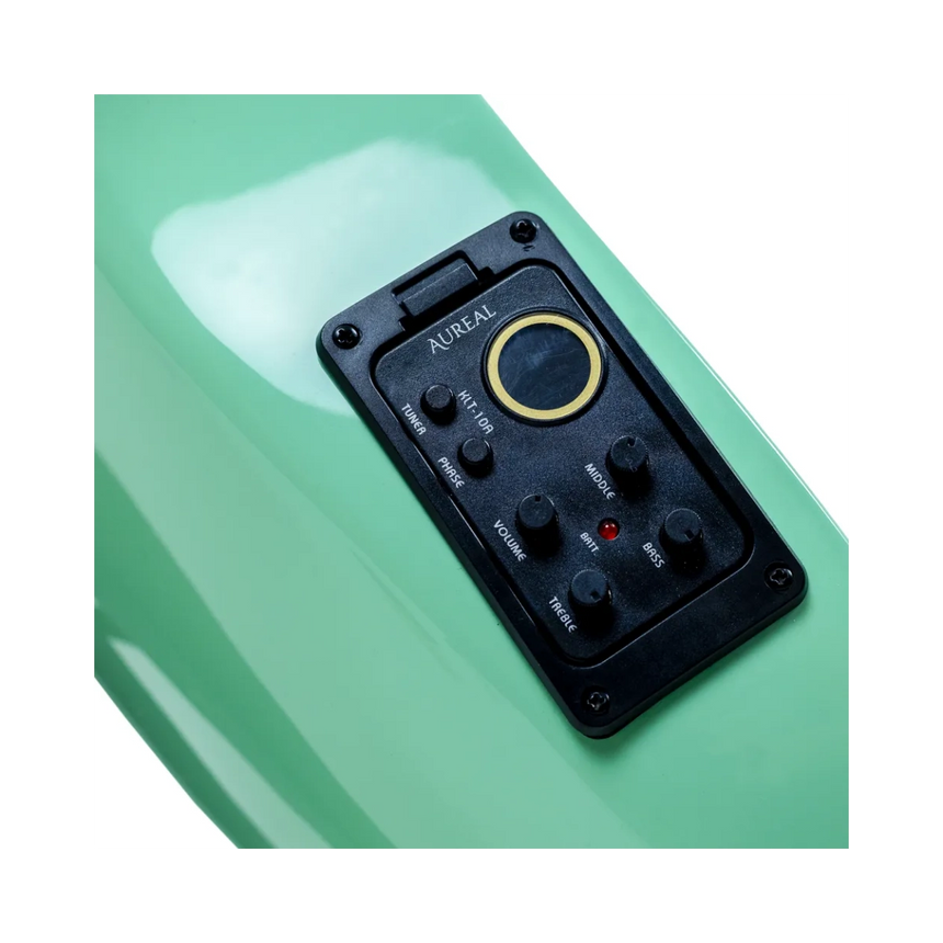 Guitarra Electroacústica Fibra de Carbono Aureal AL-Z1 GN Verde