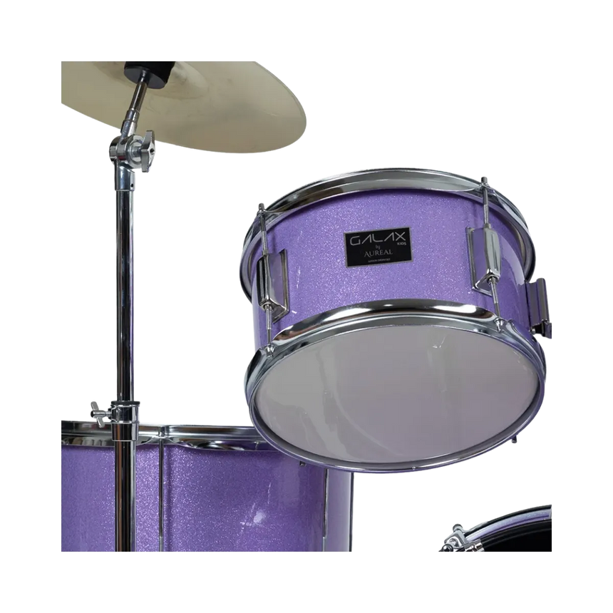 Batería Acústica Para Niños Aureal Galax Purpura