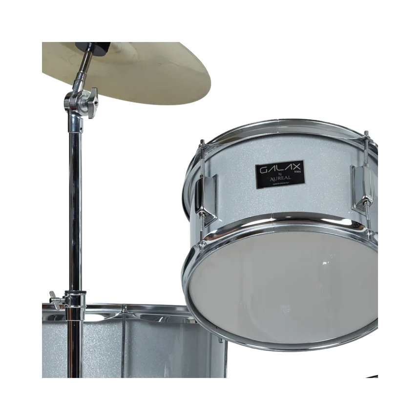 Batería Acústica Para Niños Aureal Galax Gris