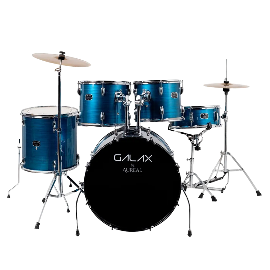 Batería Acústica Aureal Galax Brushed Blue