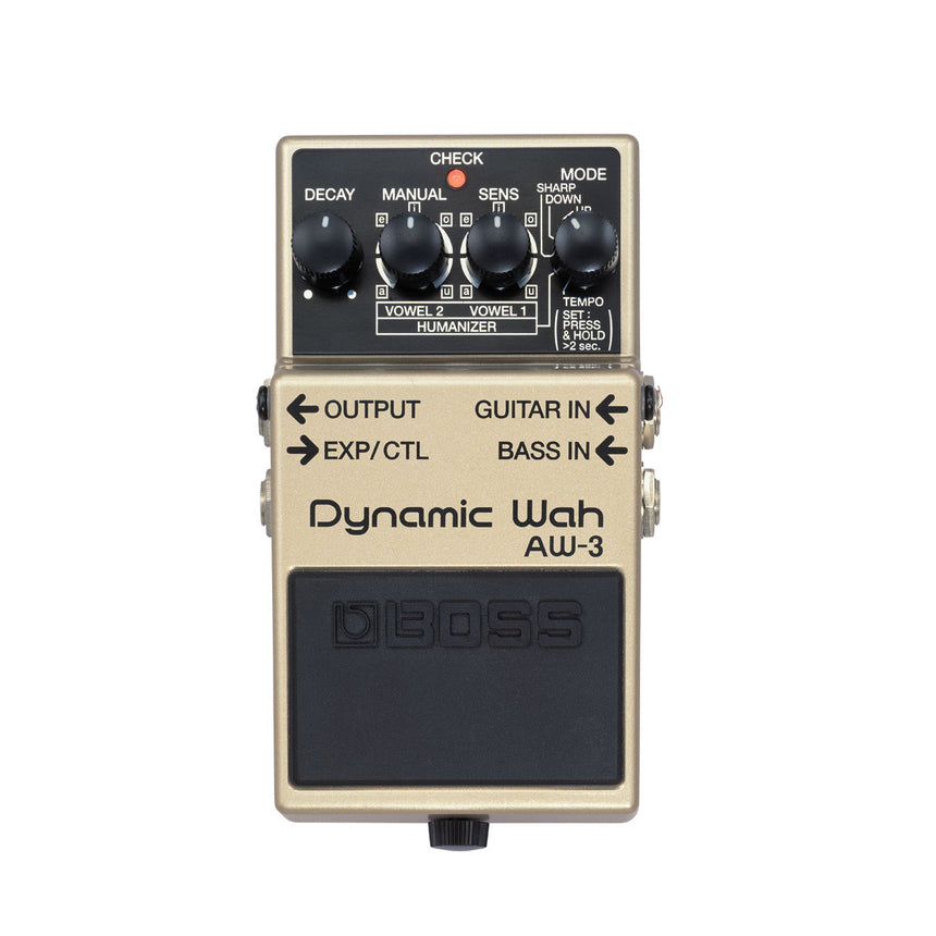 Pedal Efecto Para Guitarra Eléctrica Boss Aw-3 Dynamic Wah Dorado