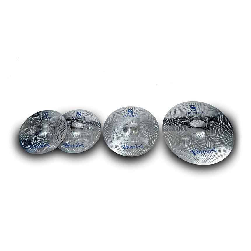 Set de Platillos para Batería Mute, Vansir 4 Pcs mas Funda V-mute S