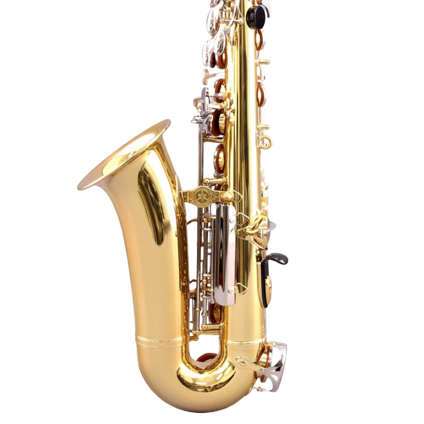 Saxofón alto Yamaha YAS26 Dorado con llaves niqueladas