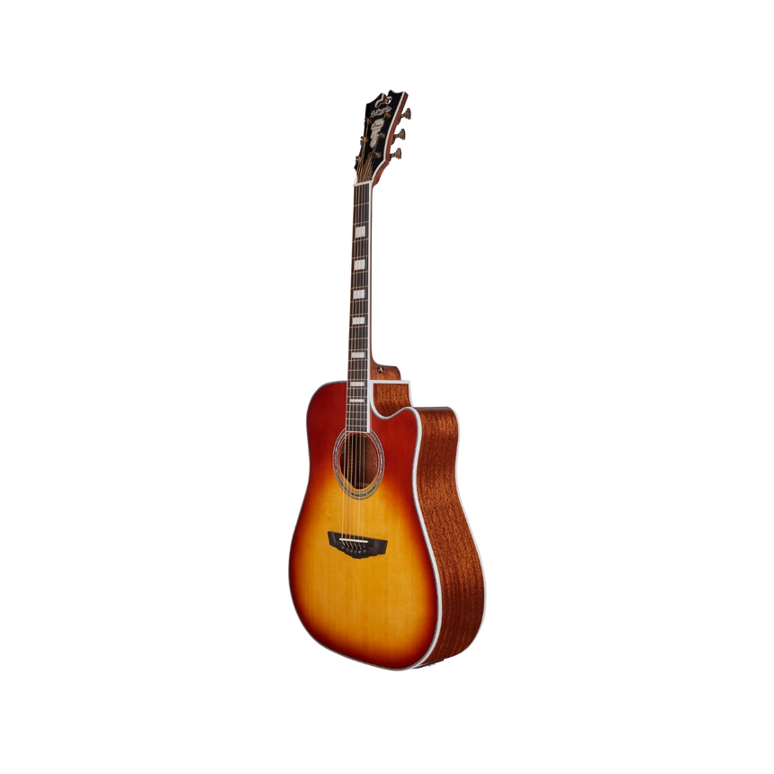 Guitarra Electroacústica D'angelico Premier Bowery Iced Tea Burst