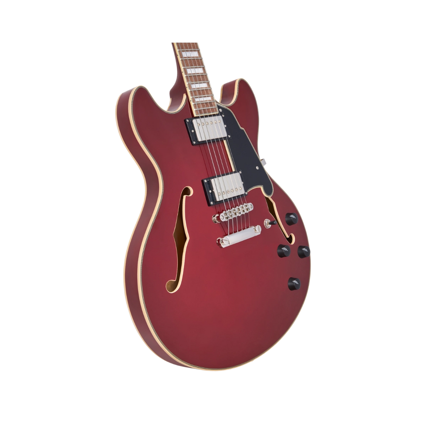 Guitarra Eléctrica Semihueca D'angelico Premier Dc Burnt Red