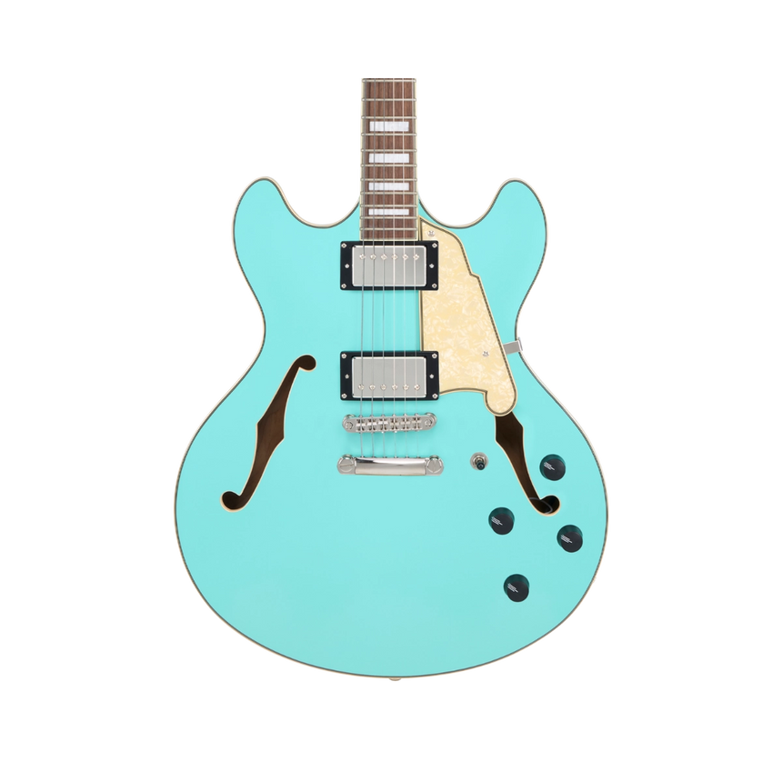 Guitarra Eléctrica Semihueca D'angelico Premier Dc Surf Green