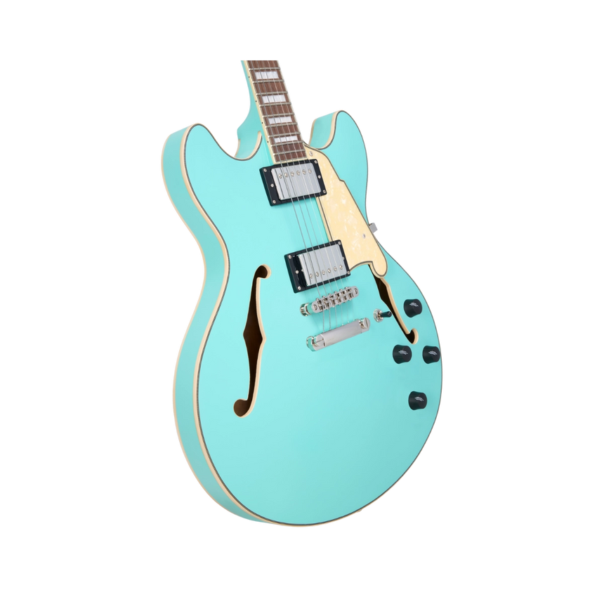 Guitarra Eléctrica Semihueca D'angelico Premier Dc Surf Green