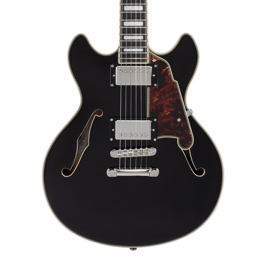Guitarra Eléctrica Semihueca D'angelico Premier Mini Dc Black Flake