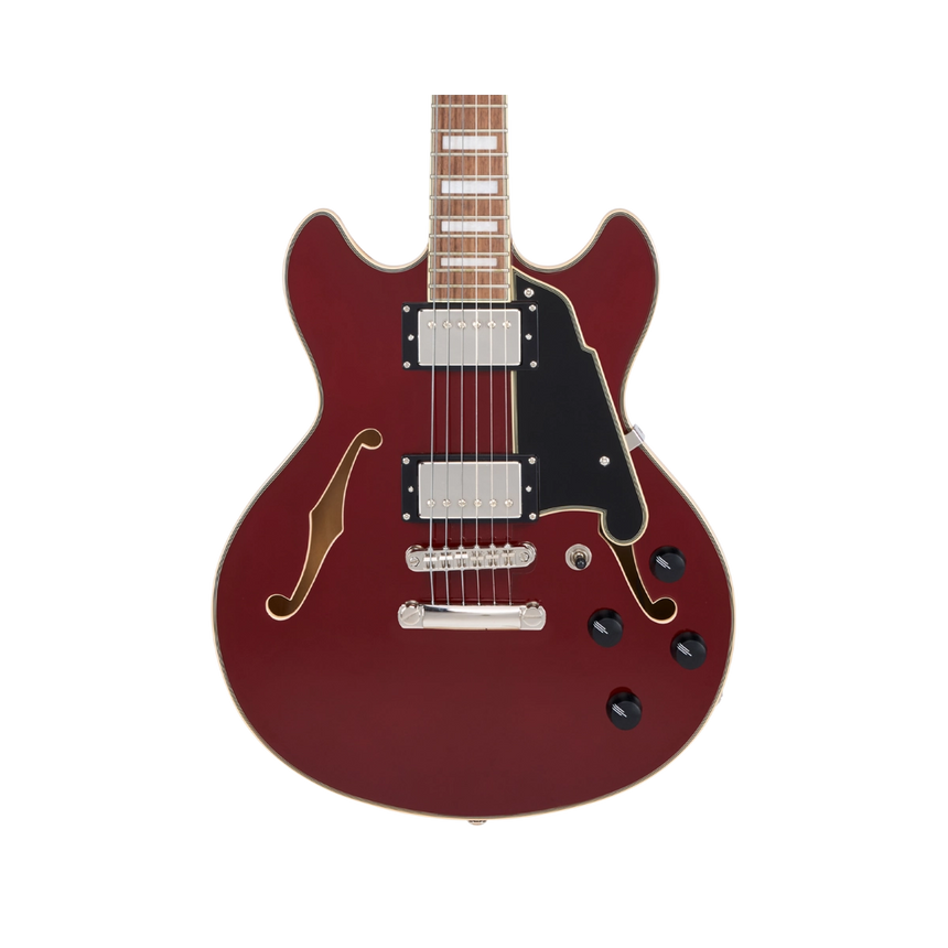 Guitarra Eléctrica Semihueca D'angelico Premier Mini Dc Burnt Red