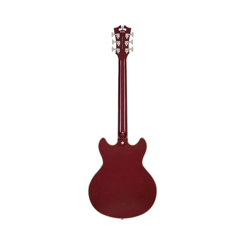 Guitarra Eléctrica Semihueca D'angelico Premier Mini Dc Burnt Red