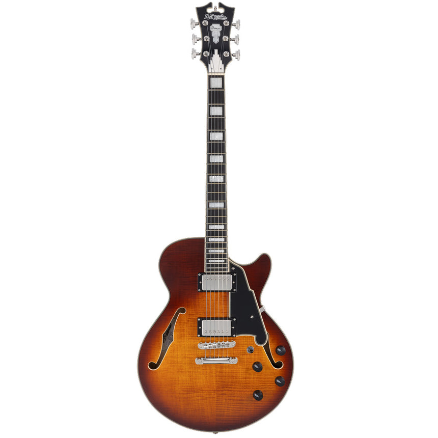 Guitarra Eléctrica Semihueca D'angelico Premier SS Dark Iced Tea Burst