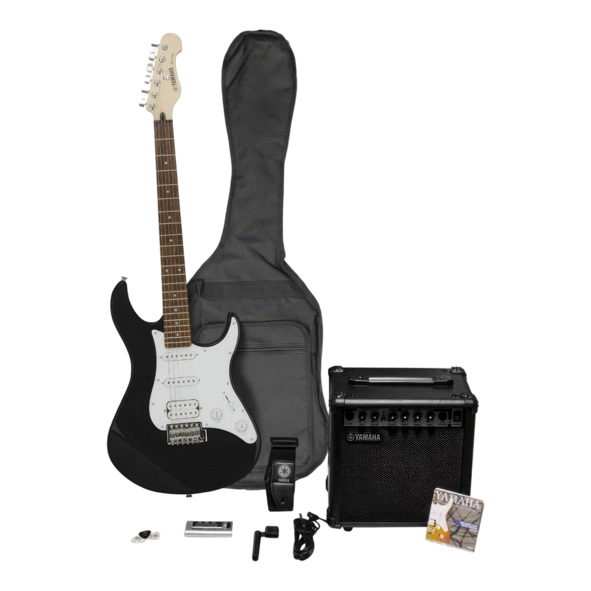 Paquete de Guitarra Eléctrica Yamaha Gigmaker ERG112PIIBL Negro