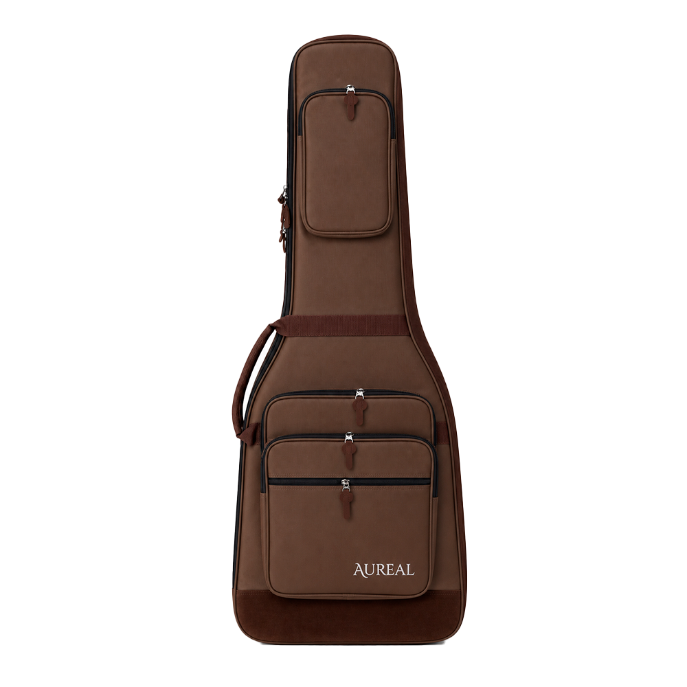 Funda Reforzada Aureal Para Guitarra Electrica EB-YBN-BROWN