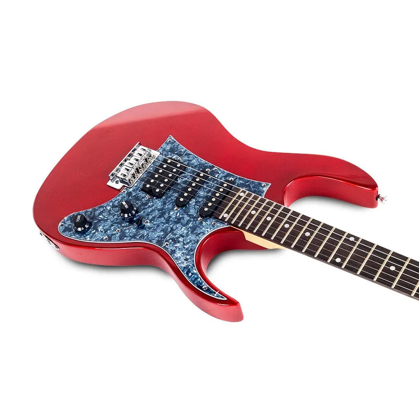 Guitarra Eléctrica Deviser L-g3 Roja, Acabado Gloss C/funda