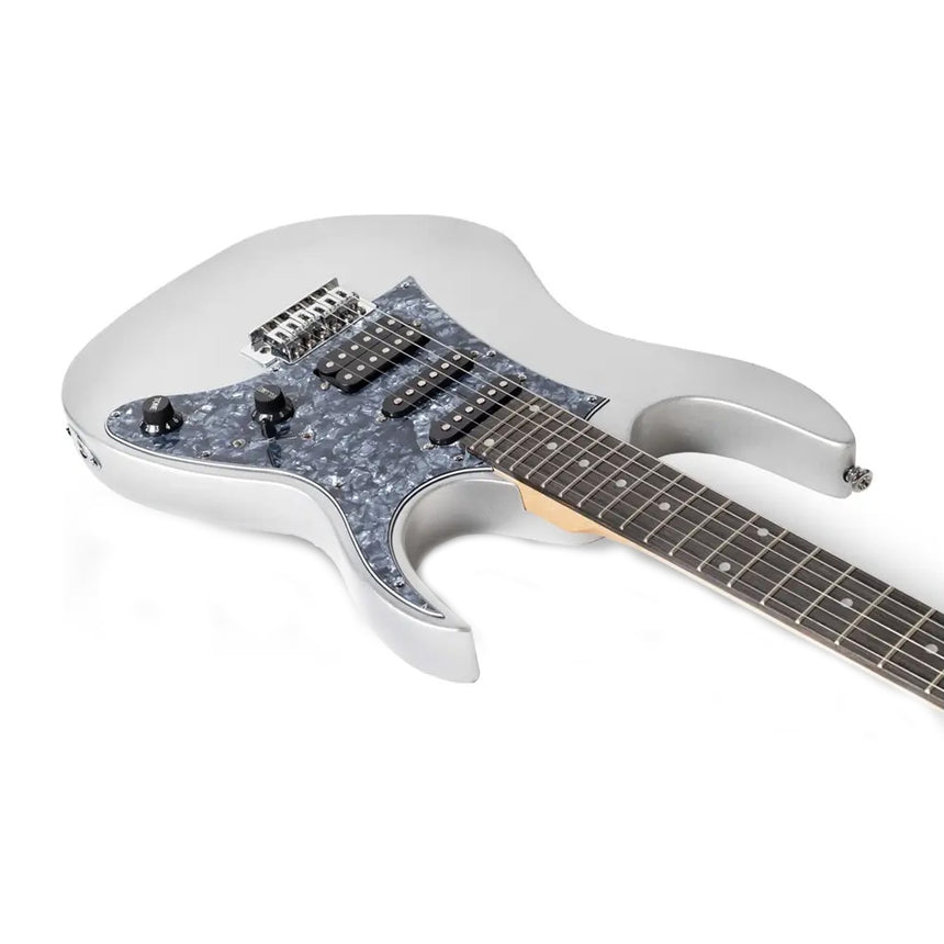 Guitarra Eléctrica Deviser L-g3 Plata, Acabado Gloss C/funda