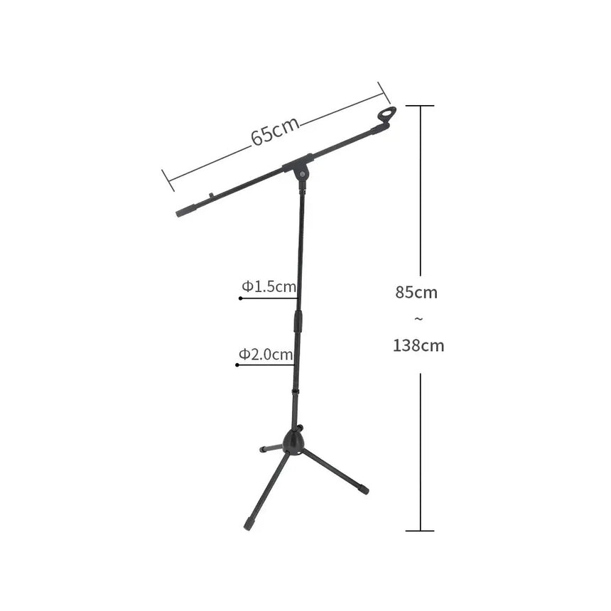 Stand Para Micrófono Hebikuo Con Boom M-300