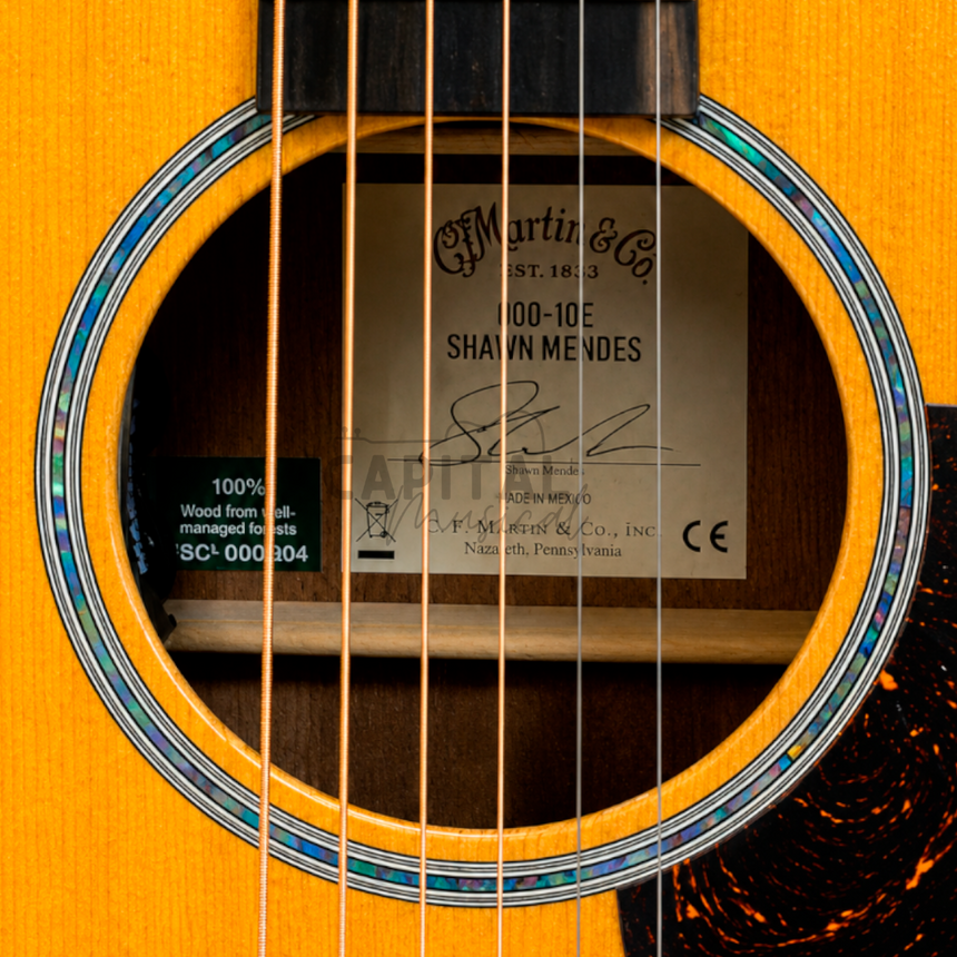 Guitarra Electroacústica Signature Martin Shawn Mendes Color Natural