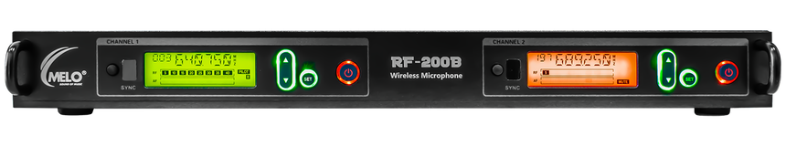 Set De Micrófonos Inalámbricos RF200B Melo Color Negro