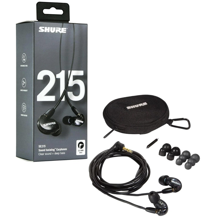 Auriculares Profesionales In ear Shure con tecnología Sound Isolating Negro