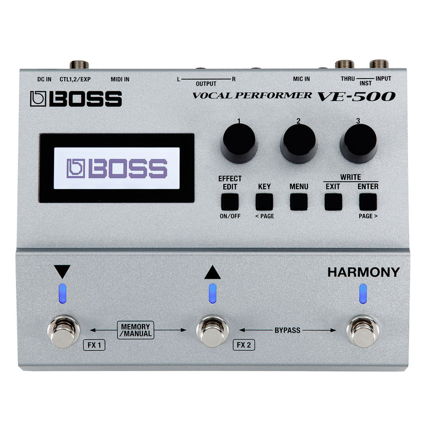 Pedal De Efecto Boss Vocal Effects Performer Ve-500 Plateado