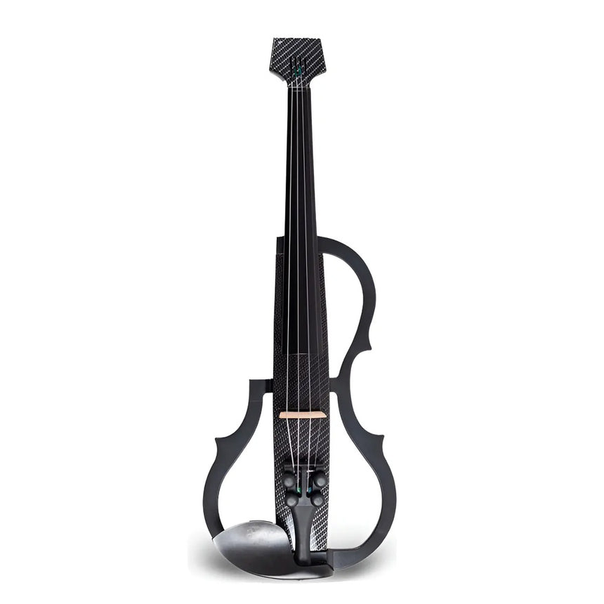 Violín Eléctrico 4/4 Aureal Fibra De Carbono Con Accesorios Negro