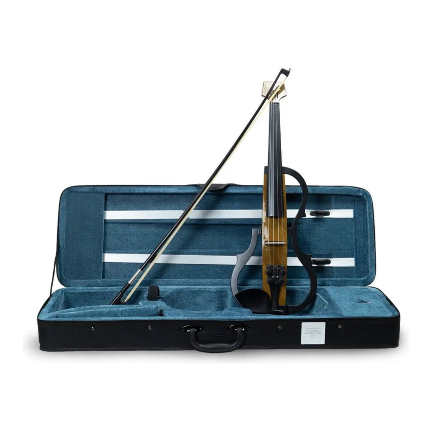 Violín Eléctrico Aureal 4/4 Znds-2307 Fibra De Carbono Abs