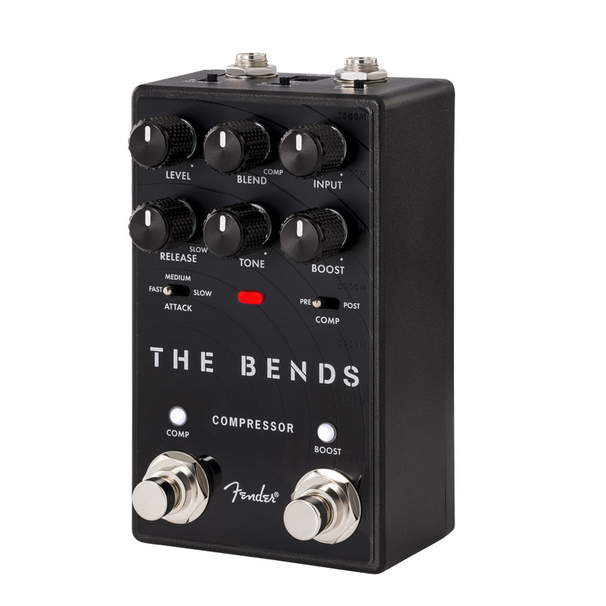Compresor Fender Bends V2 Para Guitarra Y Bajo Color Negro
