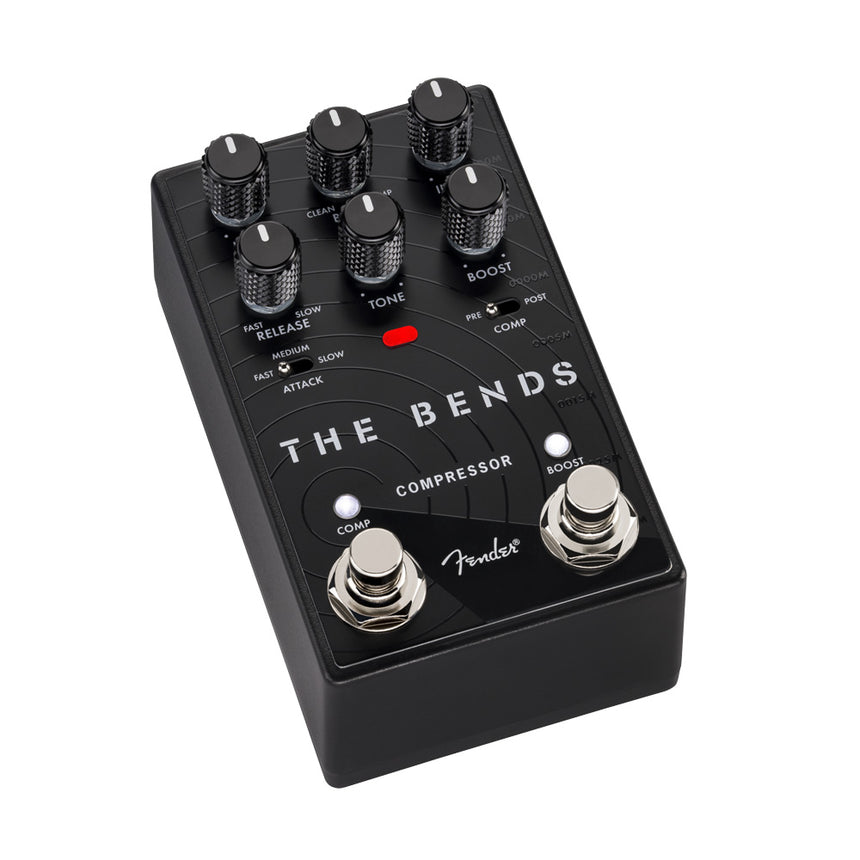 Compresor Fender Bends V2 Para Guitarra Y Bajo Color Negro