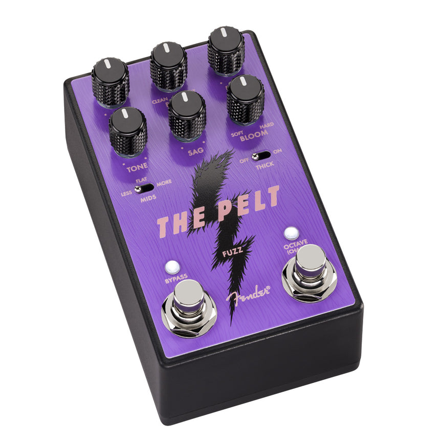 Pedal Fender Pelt V2 Con Interruptores Mids Y Thick Morado