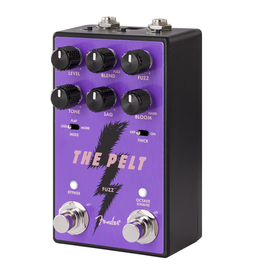 Pedal Fender Pelt V2 Con Interruptores Mids Y Thick Morado