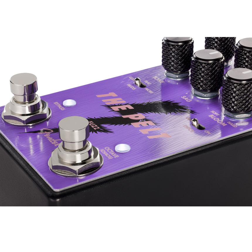 Pedal Fender Pelt V2 Con Interruptores Mids Y Thick Morado