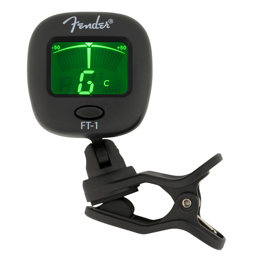 Afinador Cromático De Pinza Fender Ft-1 Pro Para Guitarra Y Bajo Negro