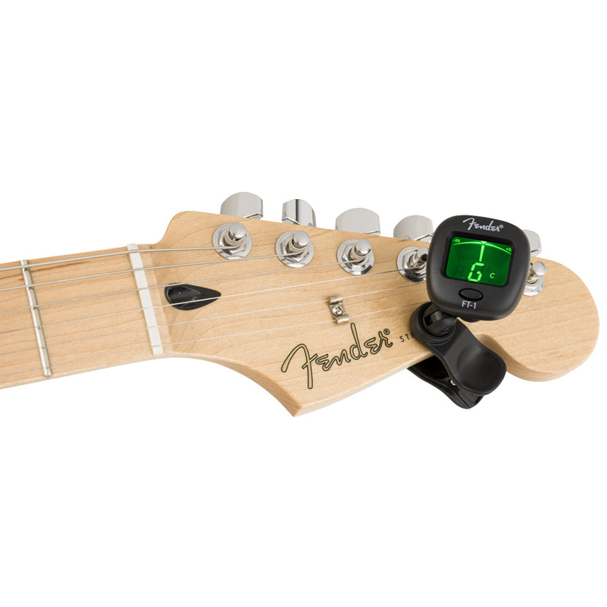 Afinador Cromático De Pinza Fender Ft-1 Pro Para Guitarra Y Bajo Negro