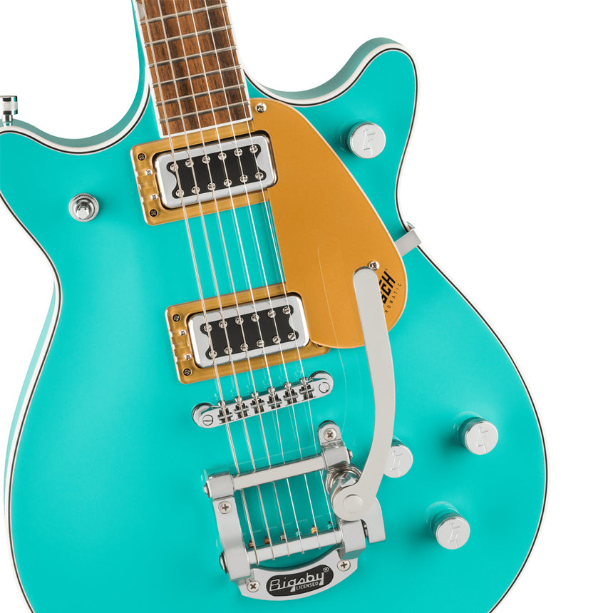 Guitarra electrica Gretsch Electromatic Double Jet FT con Bigsby Caicos Green