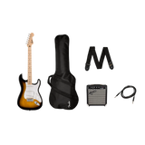 Paquete Guitarra Eléctrica Fender Squier Sonic Stratocaster Sunburst