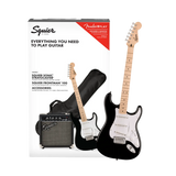 Paquete Guitarra Eléctrica Fender Squier Sonic Stratocaster Negro