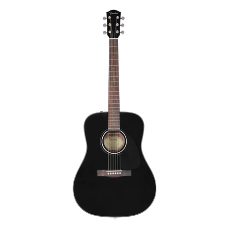 Guitarra Acústica Fender Cd-60 Dread V3 Negra con estuche