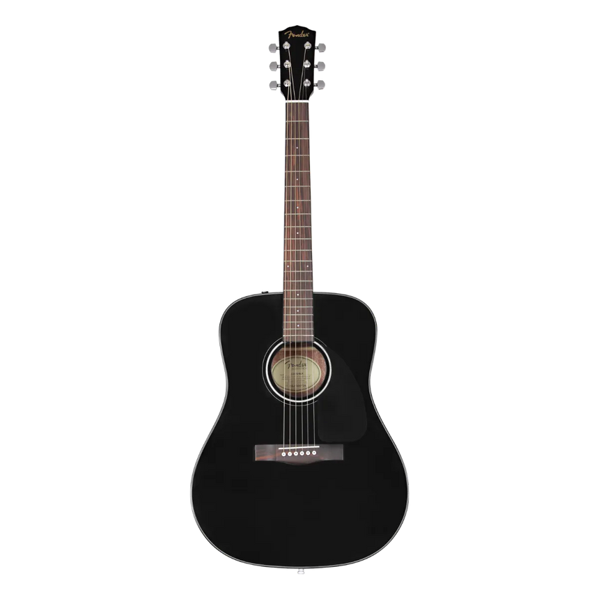 Guitarra Acústica Fender Cd-60 Dread V3 Negra con estuche