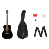 Paquete de Guitarra Acústica Fender Cc-60s Negra