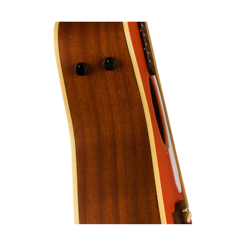 Guitarra Electroacústica Fender Malibu Player Fiesta Red