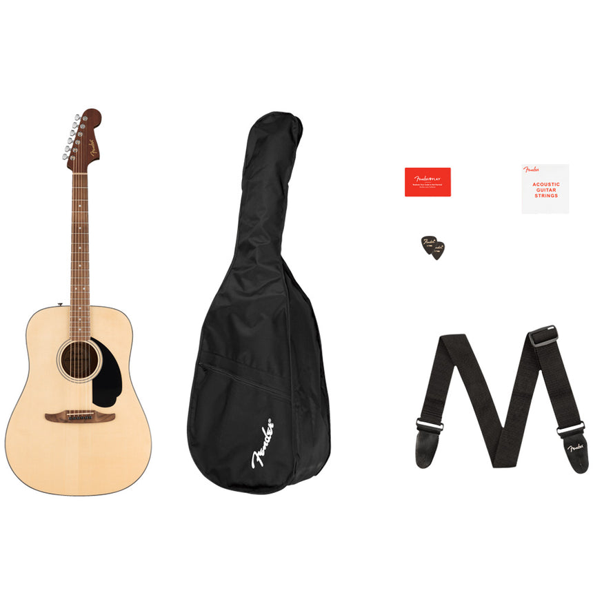 Guitarra Acústica Fender California Standard Redondo Pack Natural