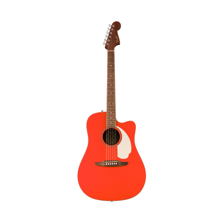 Guitarra Electroacústica Fender Redondo Standard CE Fiesta Red